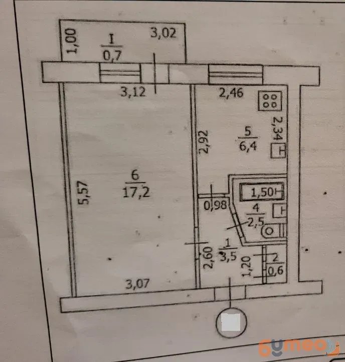 Продам 1-к квартиру